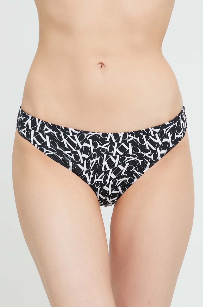 

Долнище на бански Calvin Klein в черно, Черен