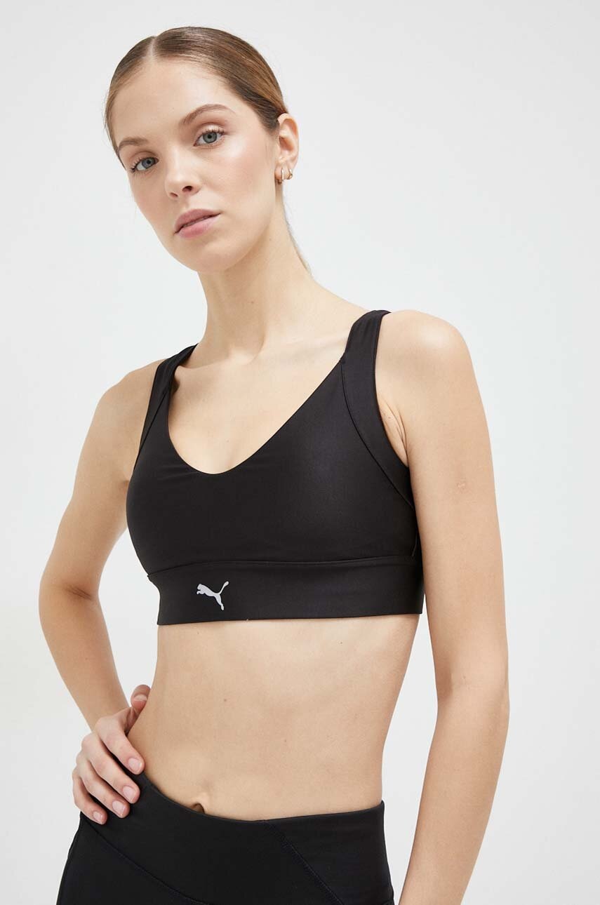 Puma Sutien Sport Ultraform Culoarea Negru, Neted