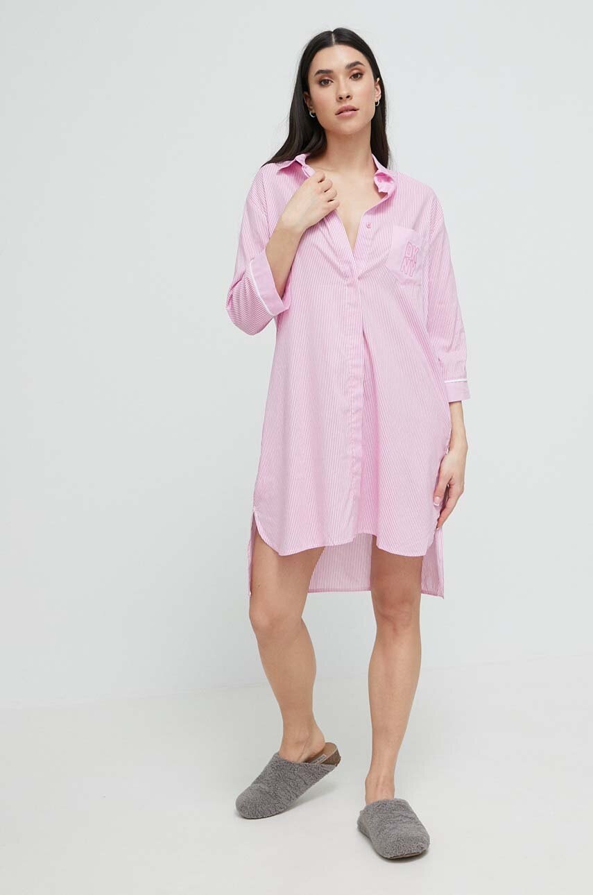 

Ночная рубашка Dkny женская цвет розовый