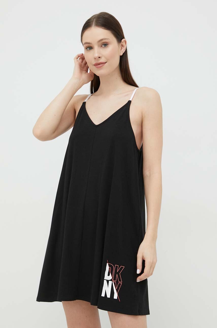 

Пижамная рубашка Dkny женская цвет чёрный