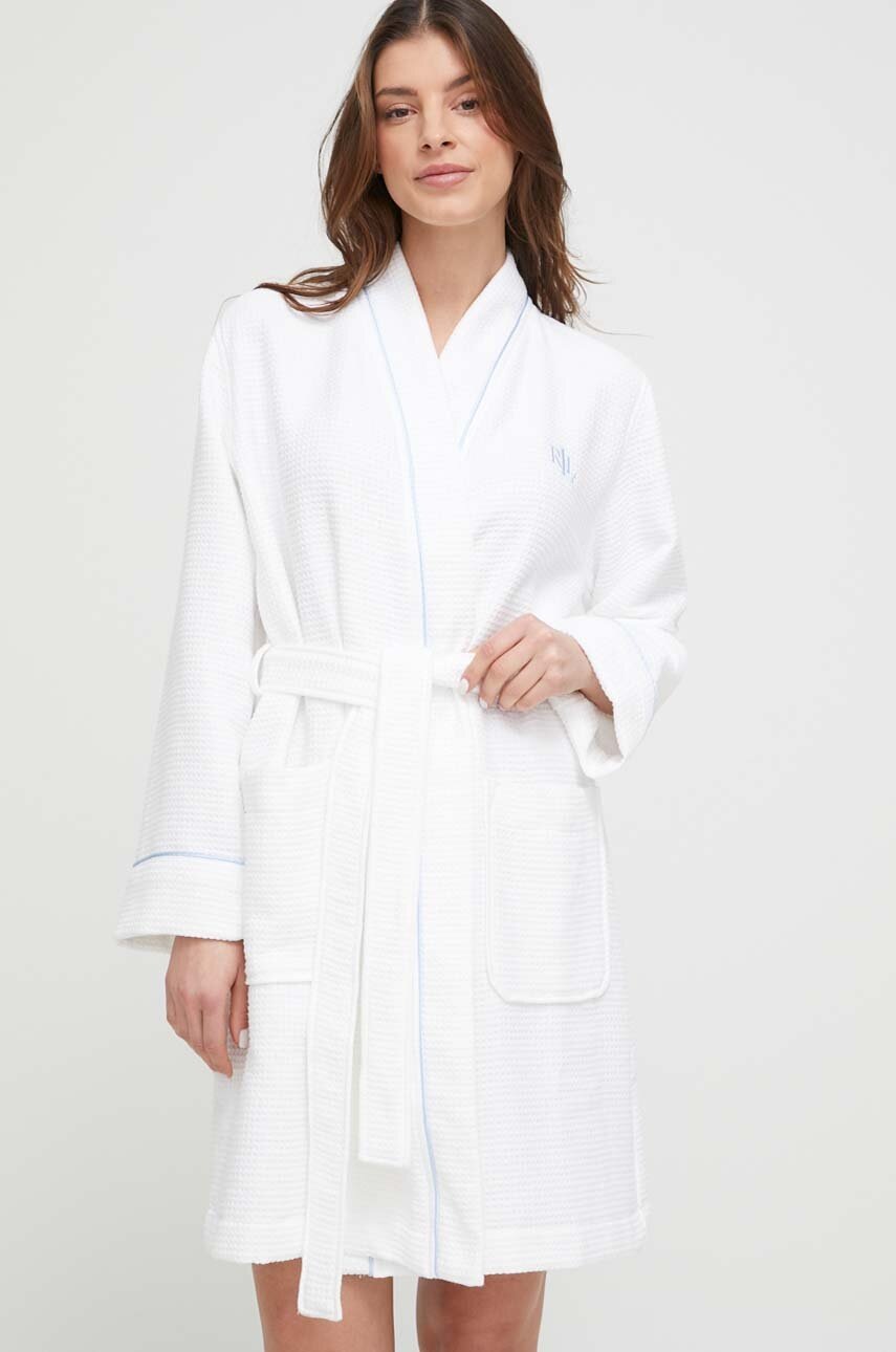

Халат Lauren Ralph Lauren в бяло, Бял