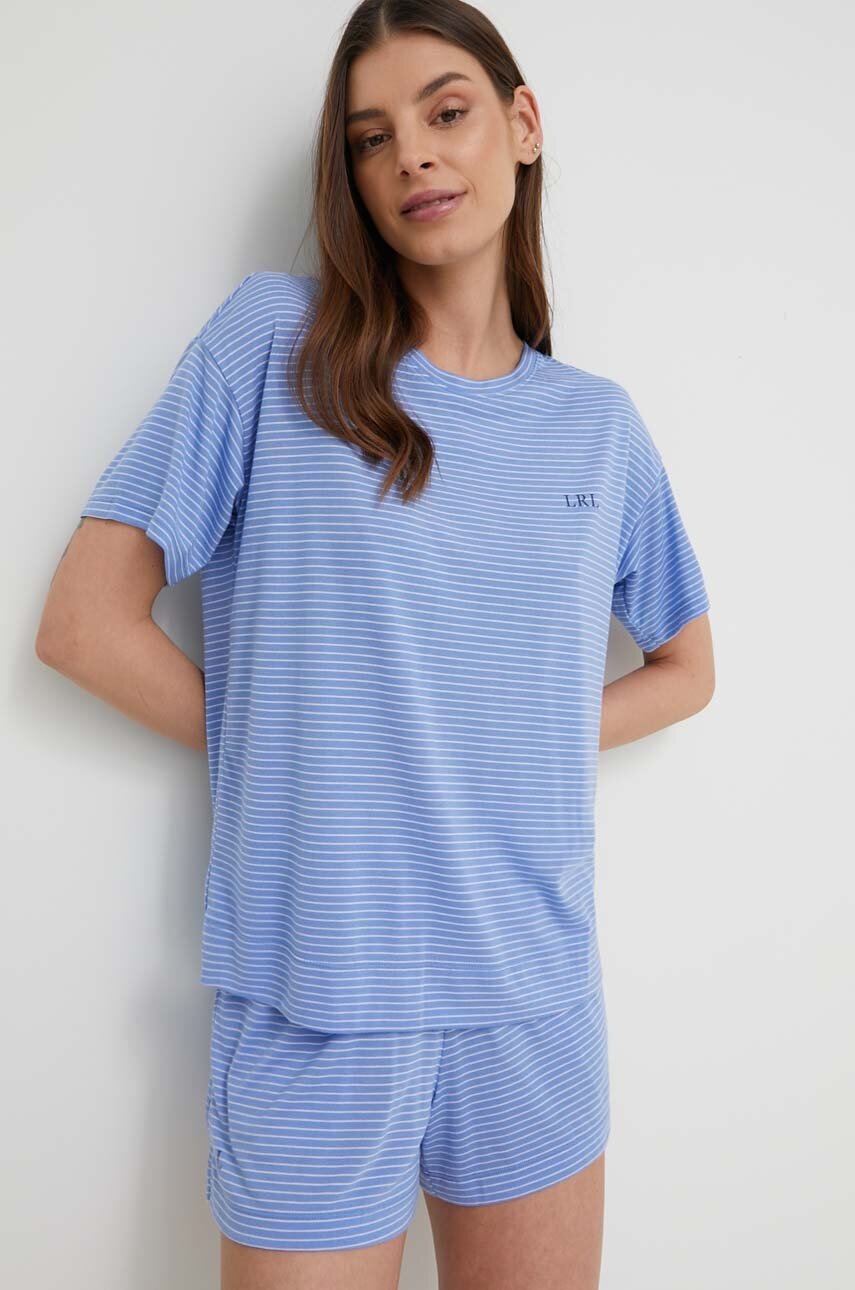 

Пижама Lauren Ralph Lauren дамска в синьо, Син