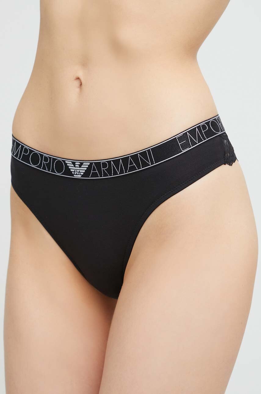

Стринги Emporio Armani Underwear 2 шт цвет чёрный
