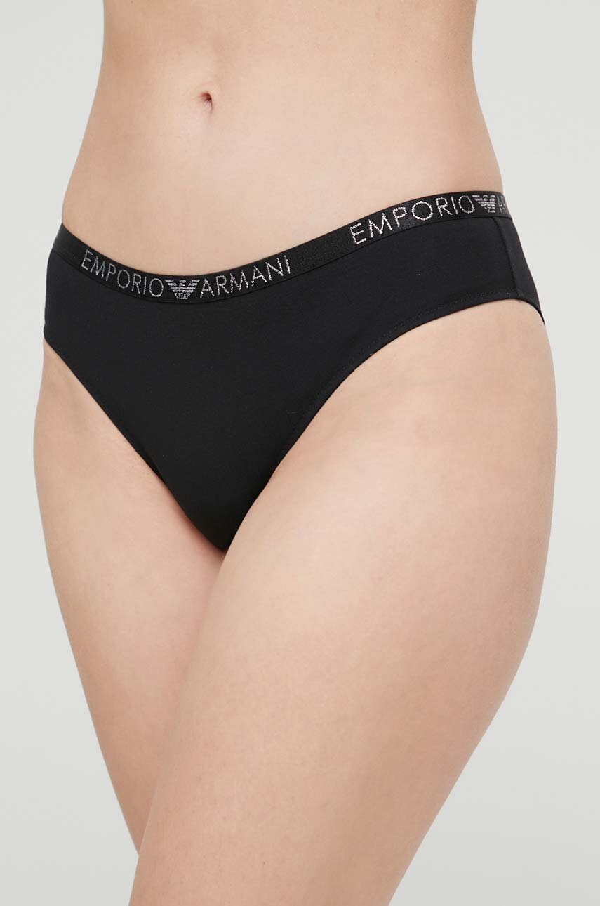 

Бикини Emporio Armani Underwear (2 броя) в черно, Черен