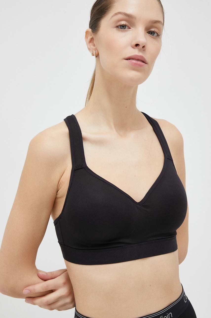 Fila Sutien Sport Reut Culoarea Negru, Neted