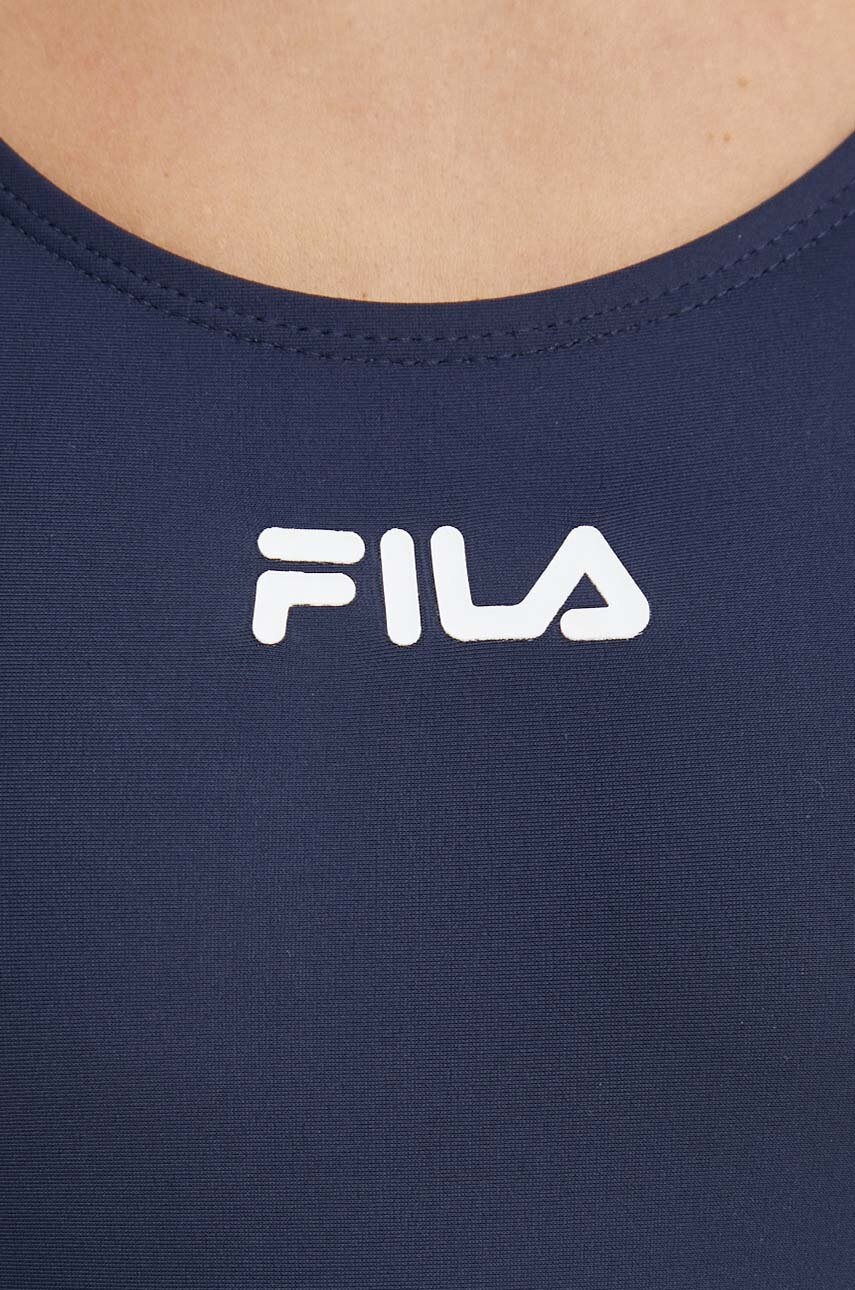 Суцільний купальник Fila Saki колір синій м`яка чашечка 