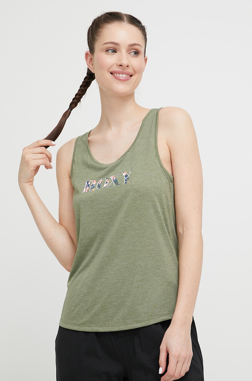 Roxy maiou de pijama culoarea verde