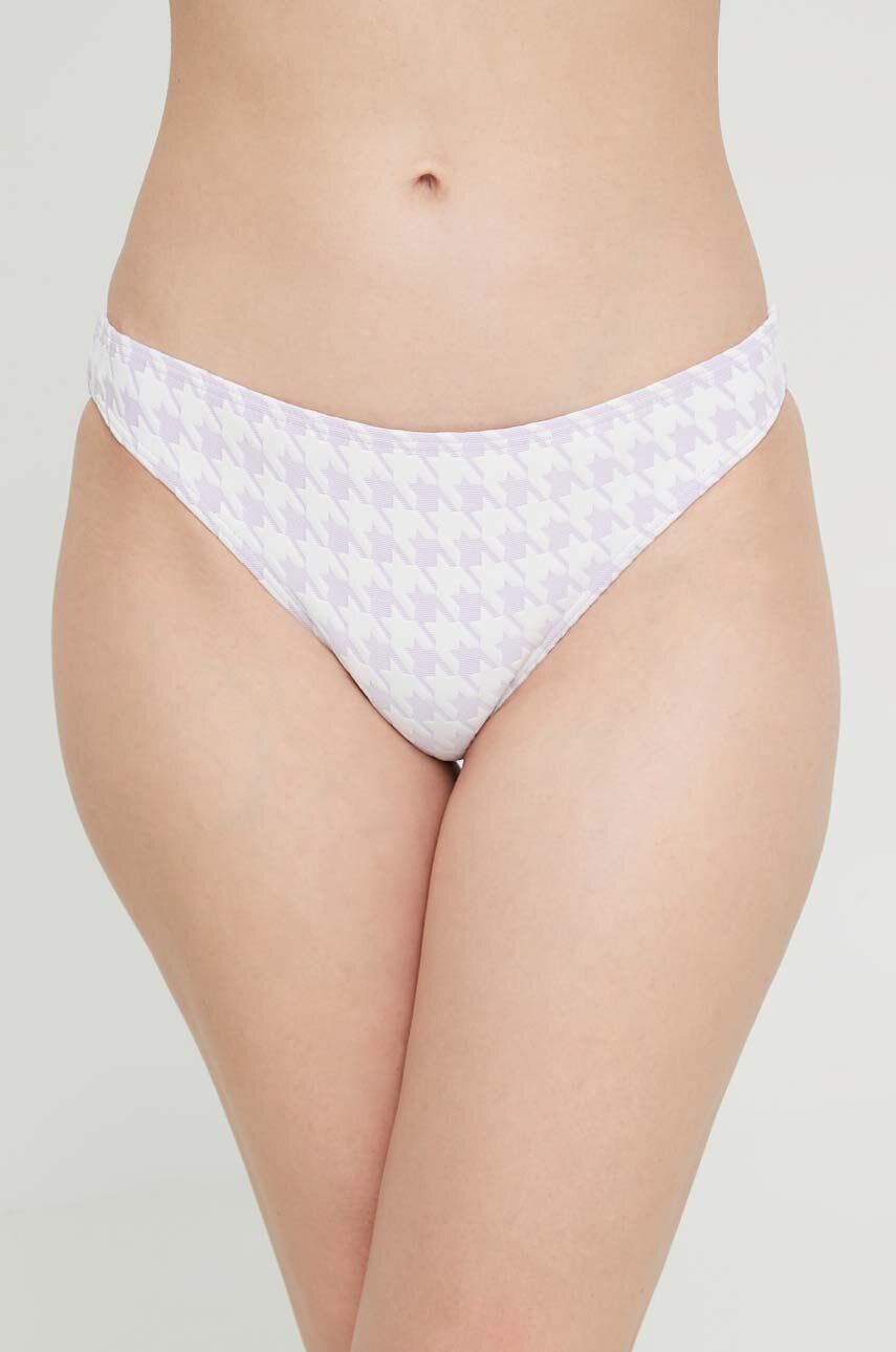 Plavkové kalhotky Roxy fialová barva - fialová -  Hlavní materiál: 75 % Polyester