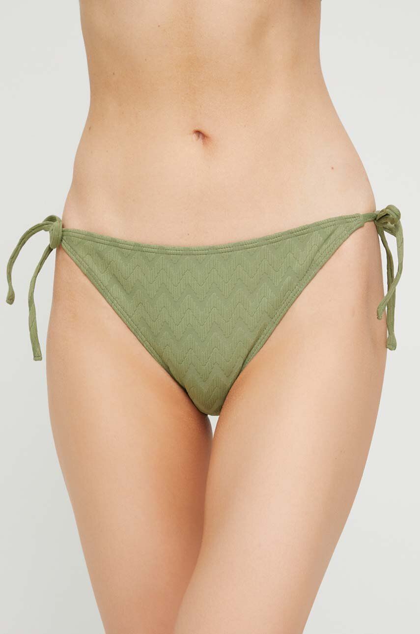 Plavkové kalhotky Roxy zelená barva - zelená -  Hlavní materiál: 91 % Nylon