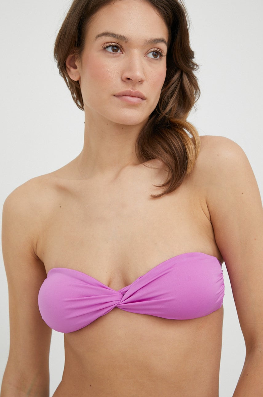 Billabong Sutien De Baie Culoarea Violet, Cupa Usor Rigidizata