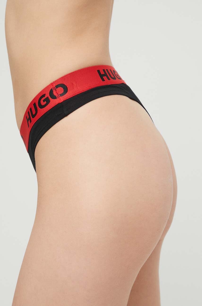 

Стринги HUGO колір чорний