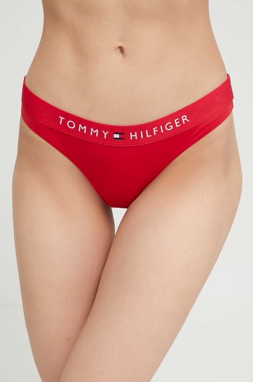 

Долнище на бански тип бразилиана Tommy Hilfiger в червено, Червен