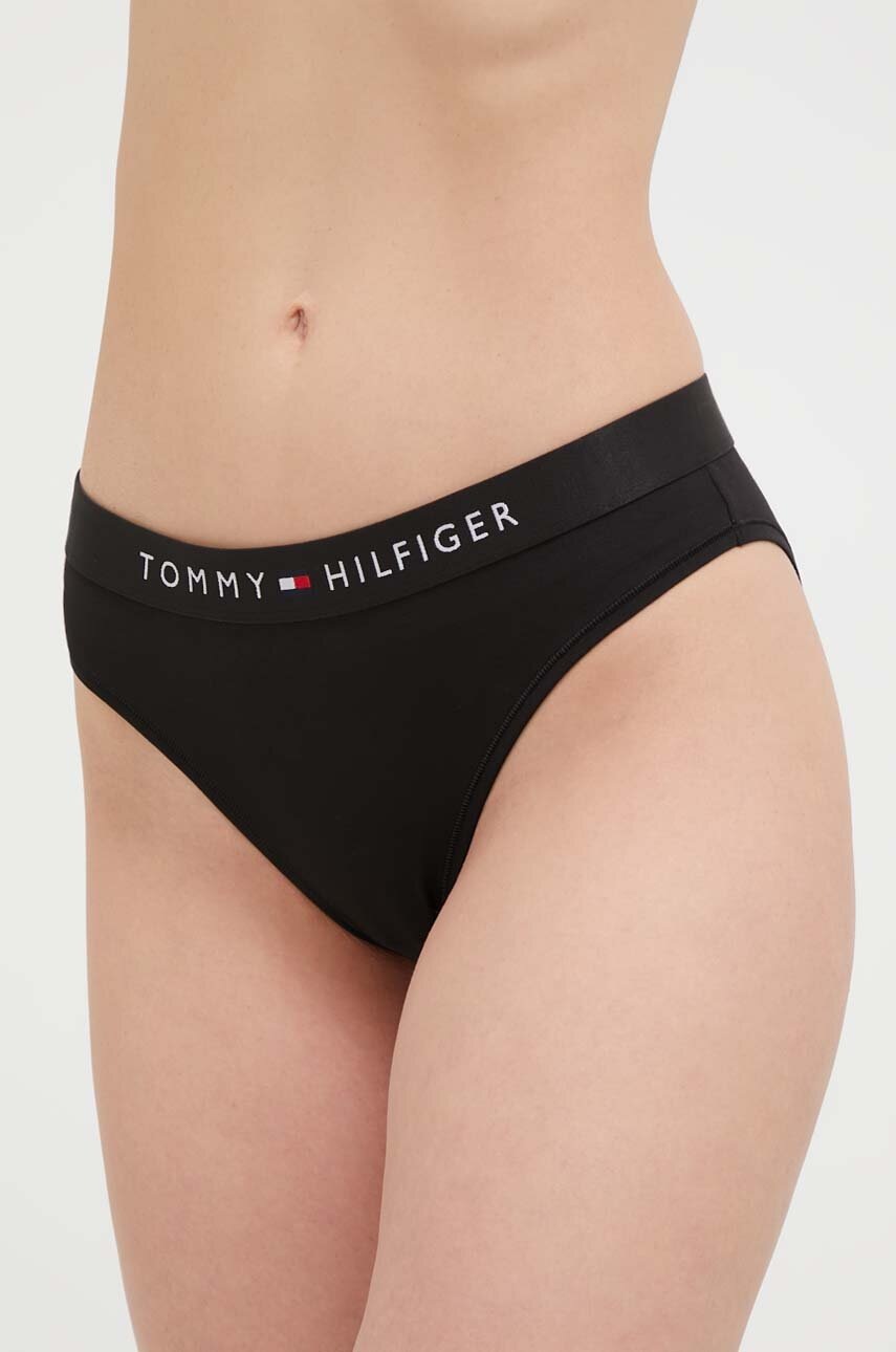 Levně Kalhotky Tommy Hilfiger černá barva, UW0UW04145