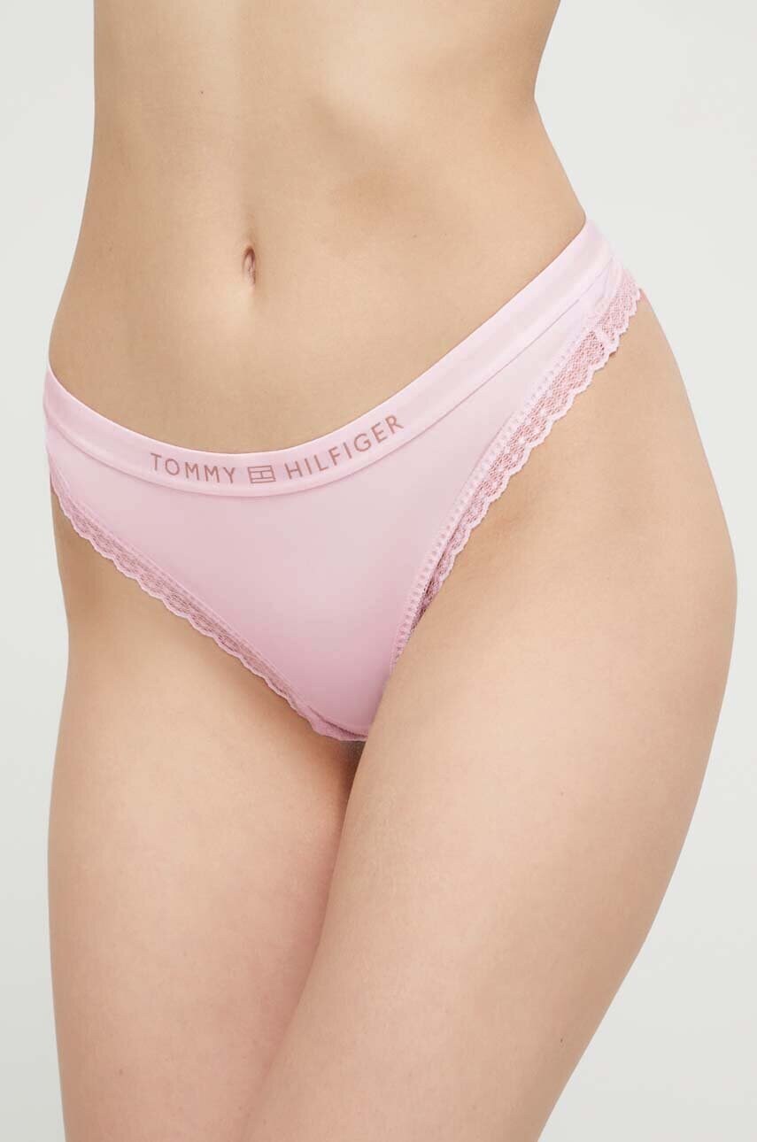 

Бикини тип бразилиана Tommy Hilfiger в розово, Розов