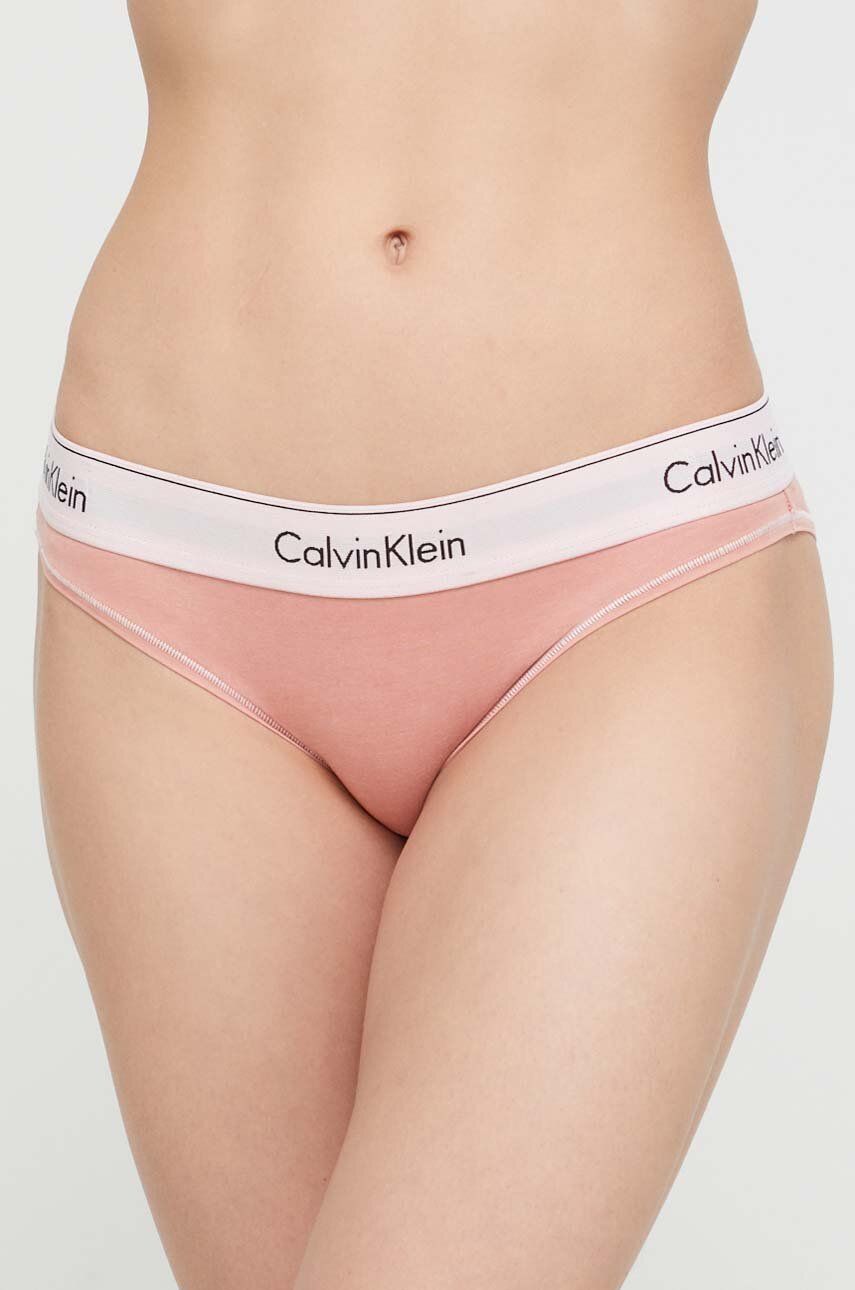 Levně Kalhotky Calvin Klein Underwear oranžová barva