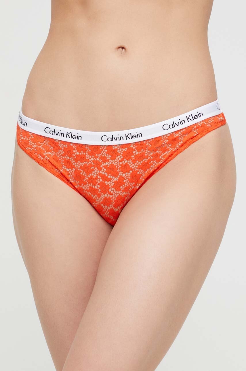

Бикини тип бразилиана Calvin Klein Underwear в оранжево, Оранжев
