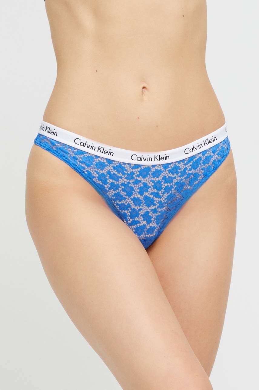 

Бикини тип бразилиана Calvin Klein Underwear в синьо, Син