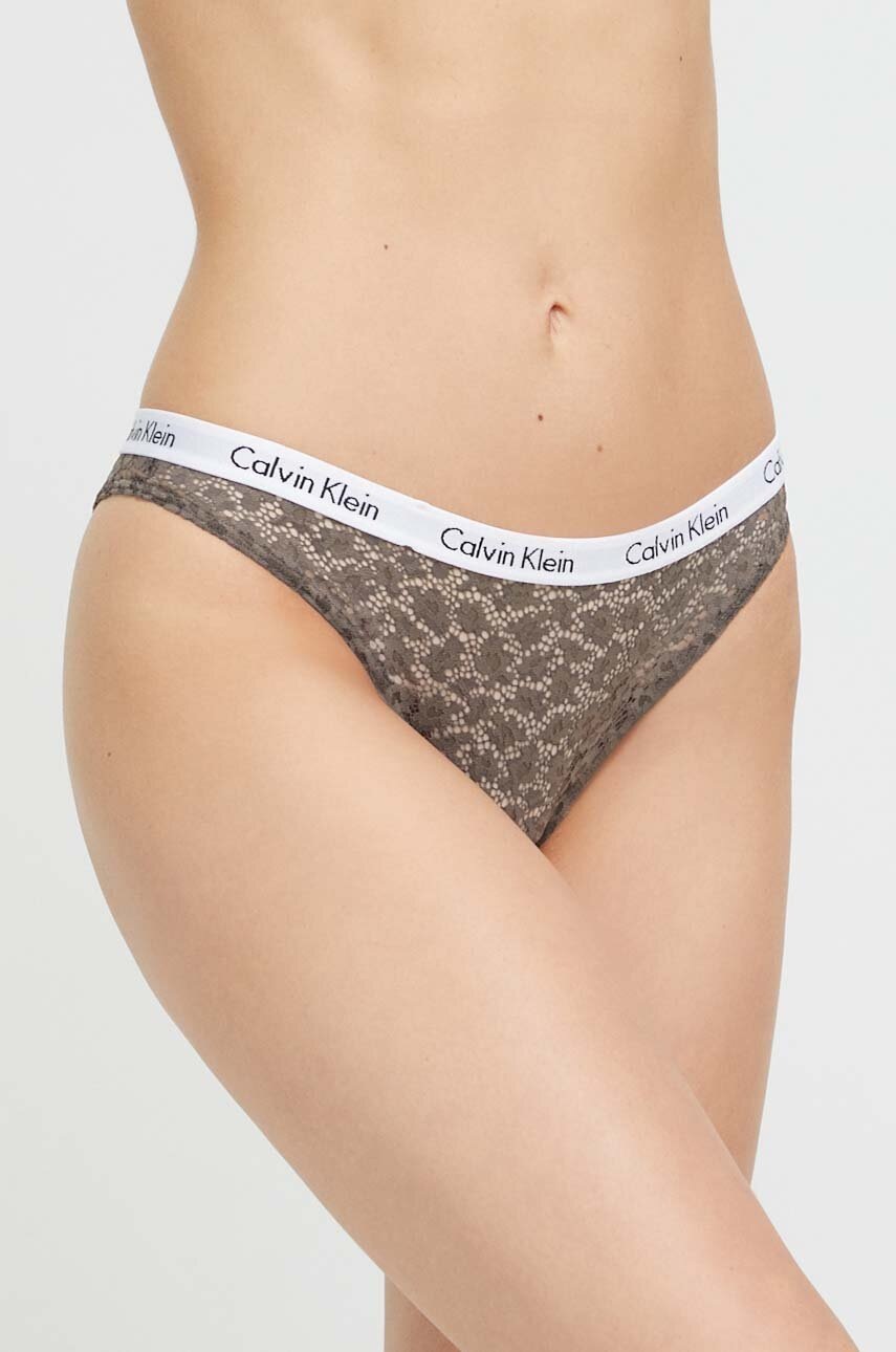 

Бикини тип бразилиана Calvin Klein Underwear в зелено, Зелен
