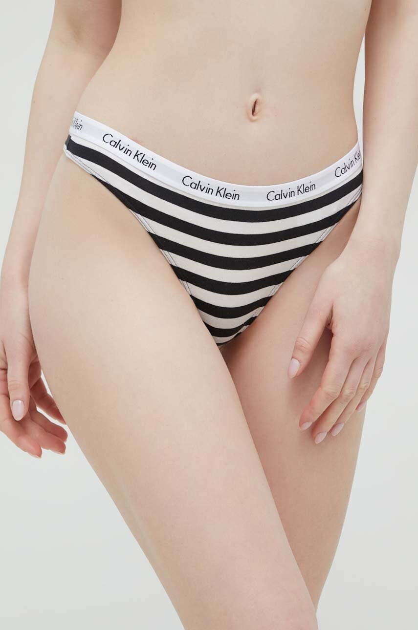 Tangá Calvin Klein Underwear čierna farba