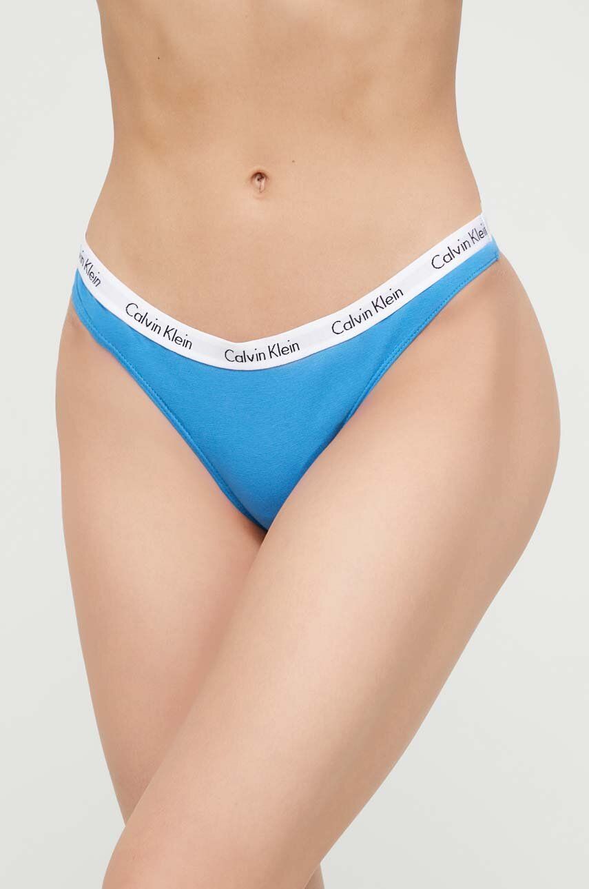Levně Tanga Calvin Klein Underwear 5-pack 000QD3585E