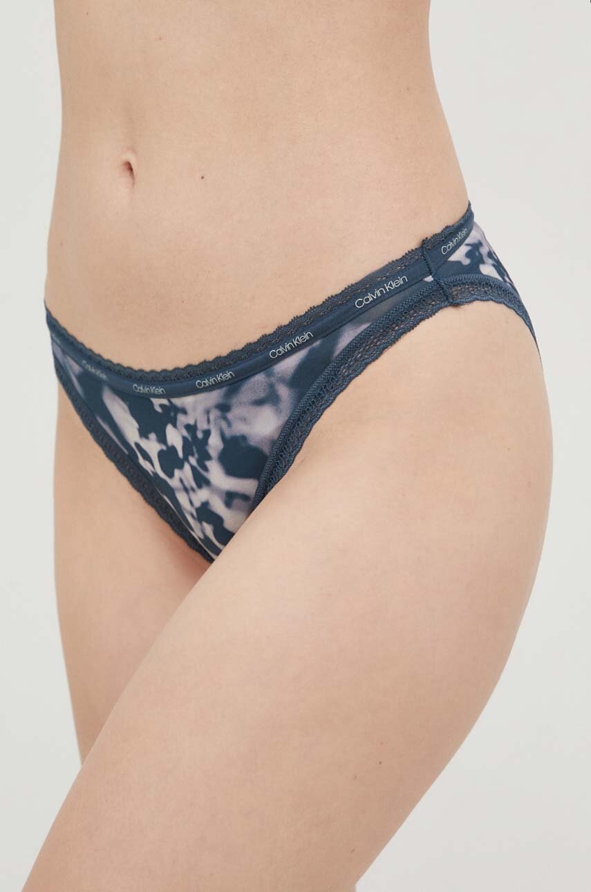 

Бикини Calvin Klein Underwear в синьо, Син