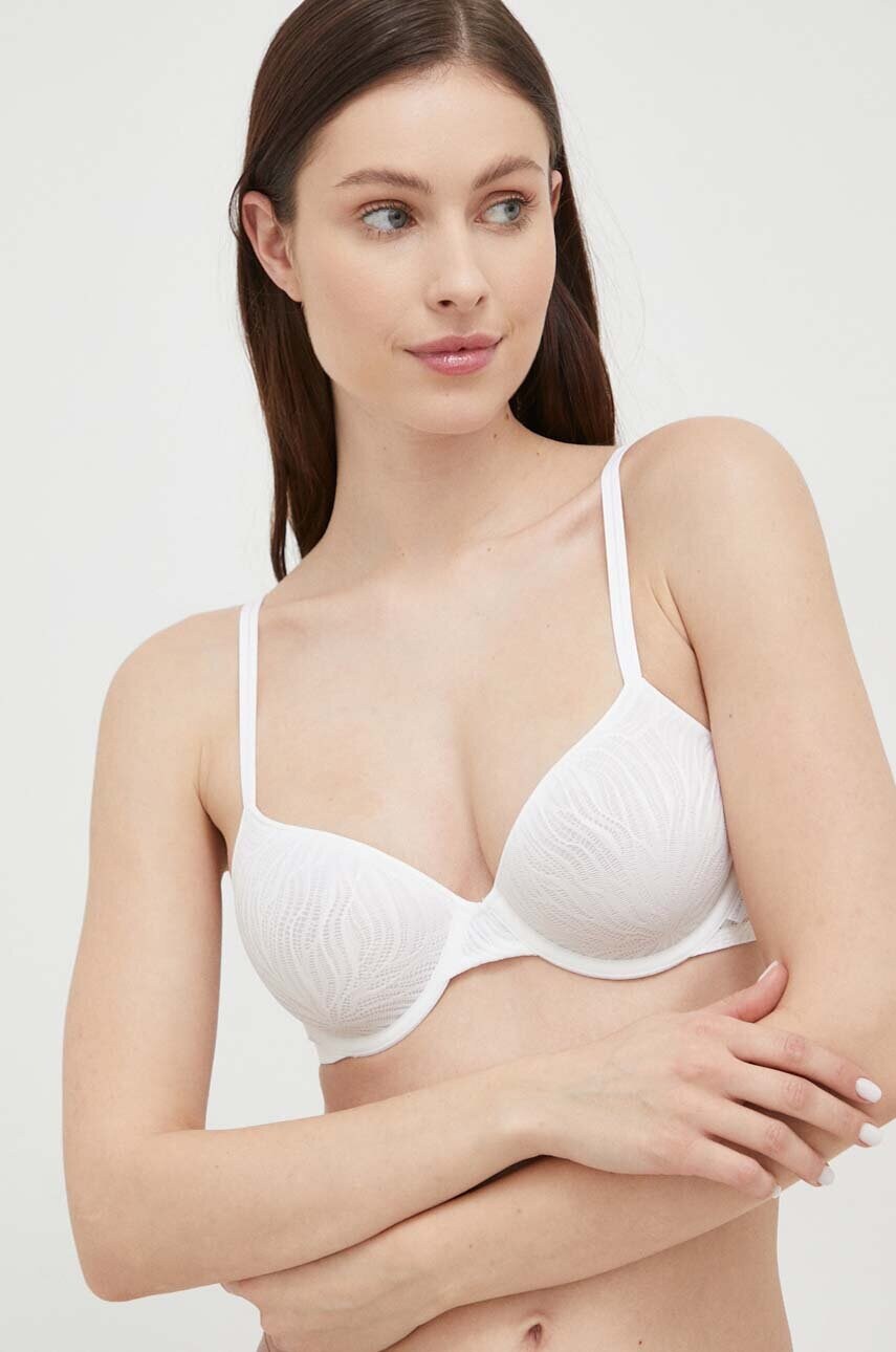 Levně Podprsenka Calvin Klein Underwear bílá barva, 000QF6875E