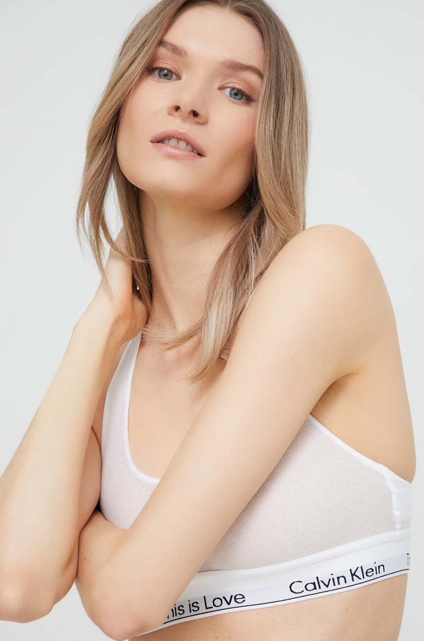 E-shop Podprsenka Calvin Klein Underwear bílá barva