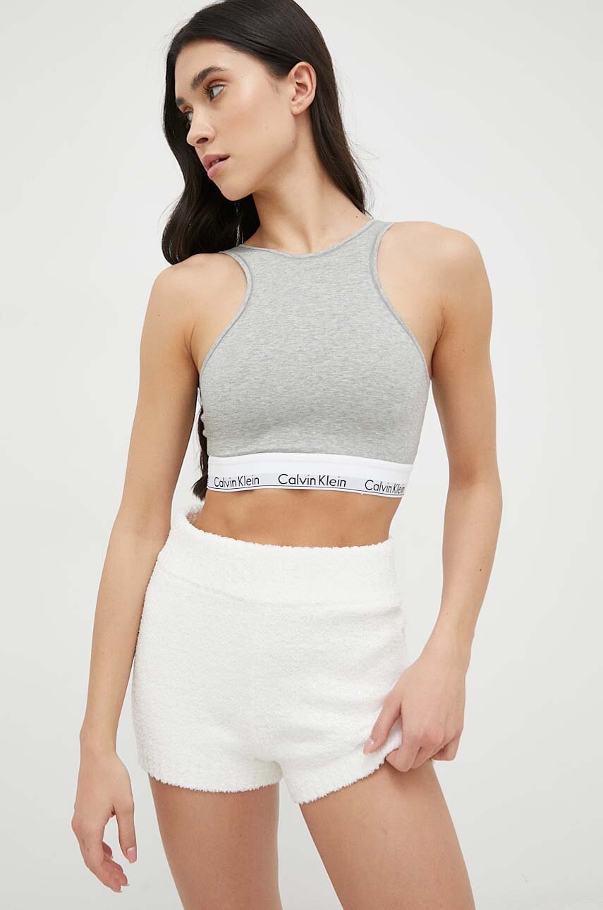 

Топ Calvin Klein Underwear дамски в сиво, Сив
