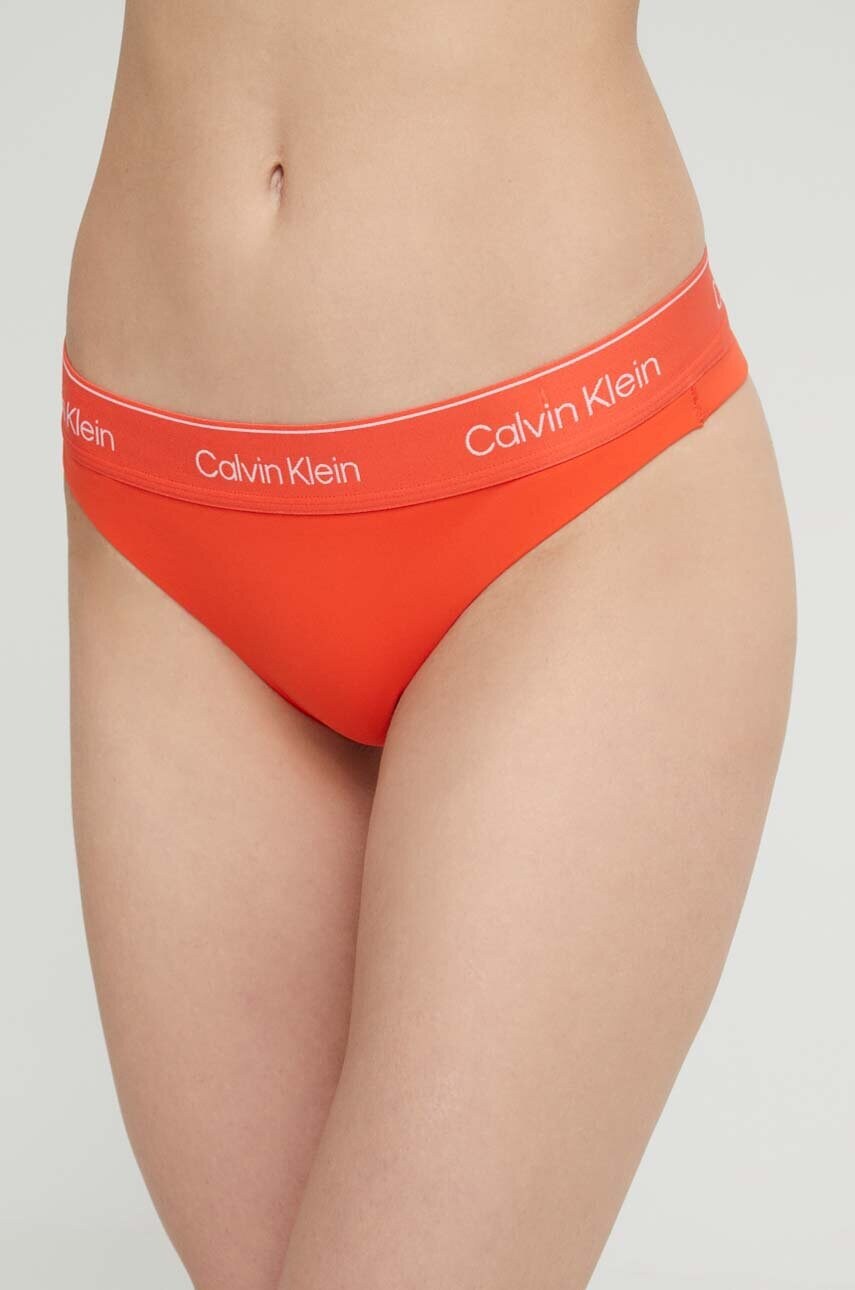 

Бикини тип бразилиана Calvin Klein Underwear в червено, Червен