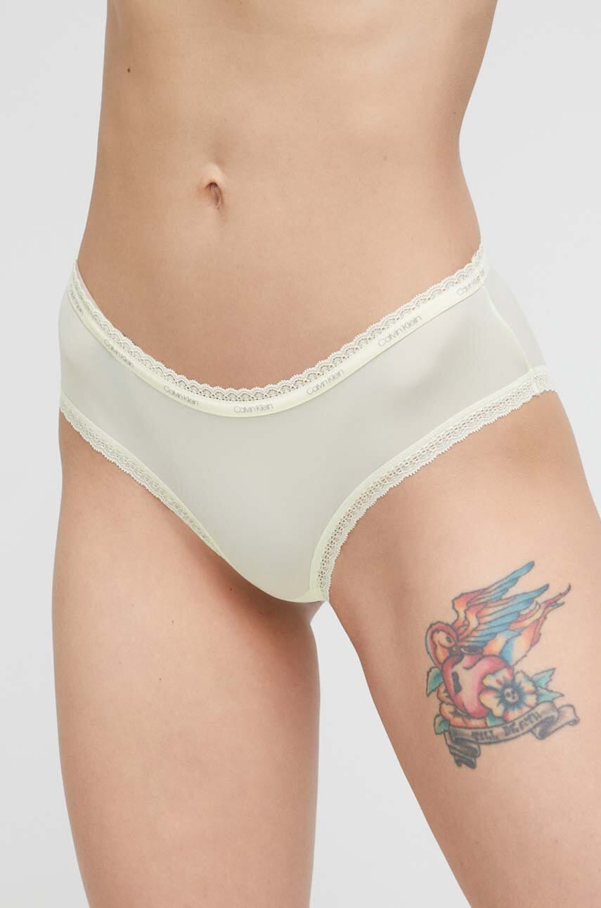 

Бикини Calvin Klein Underwear в жълто, Жълт