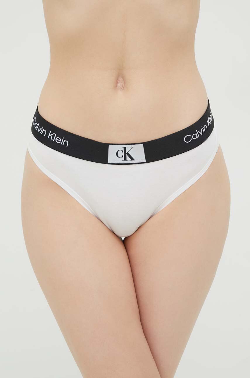 Levně Kalhotky Calvin Klein Underwear bílá barva, 000QF7222E