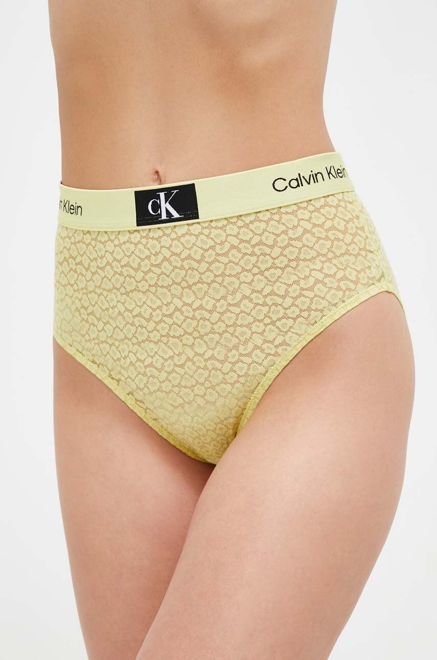 

Бикини Calvin Klein Underwear в жълто, Зелен