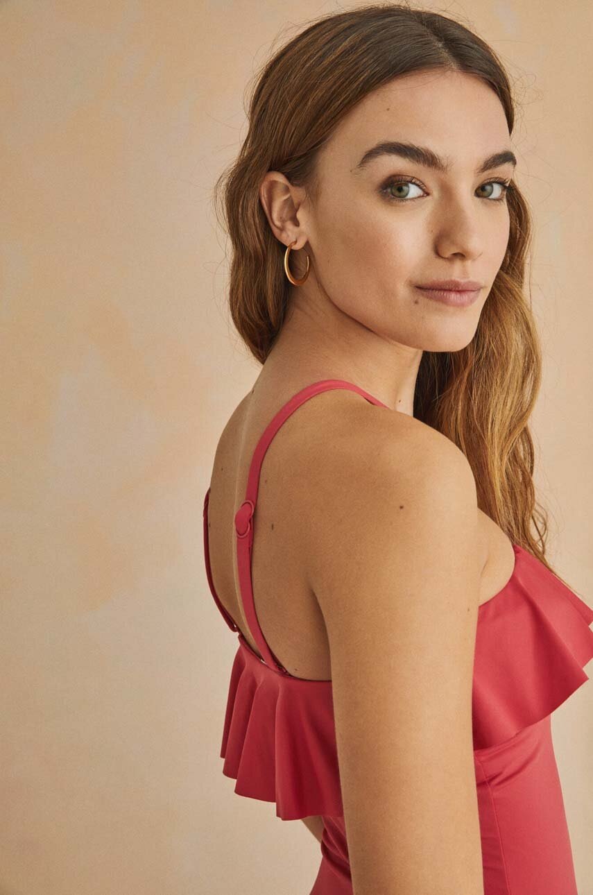 Jednodijelni kupaći kostim women'secret PERFECT FIT 1 boja: ružičasta, mekane košarice, 5525795