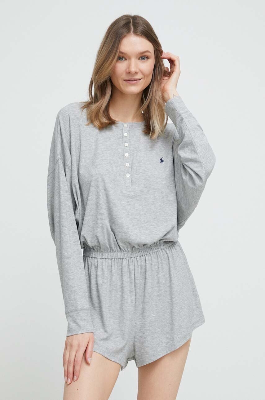

Пижамный комбинезон Polo Ralph Lauren цвет серый