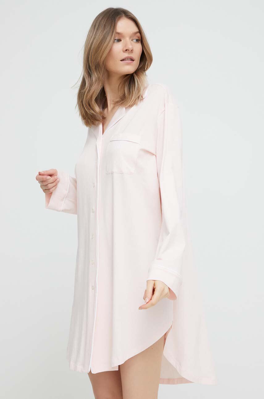 Levně Noční košilka Polo Ralph Lauren dámská, růžová barva