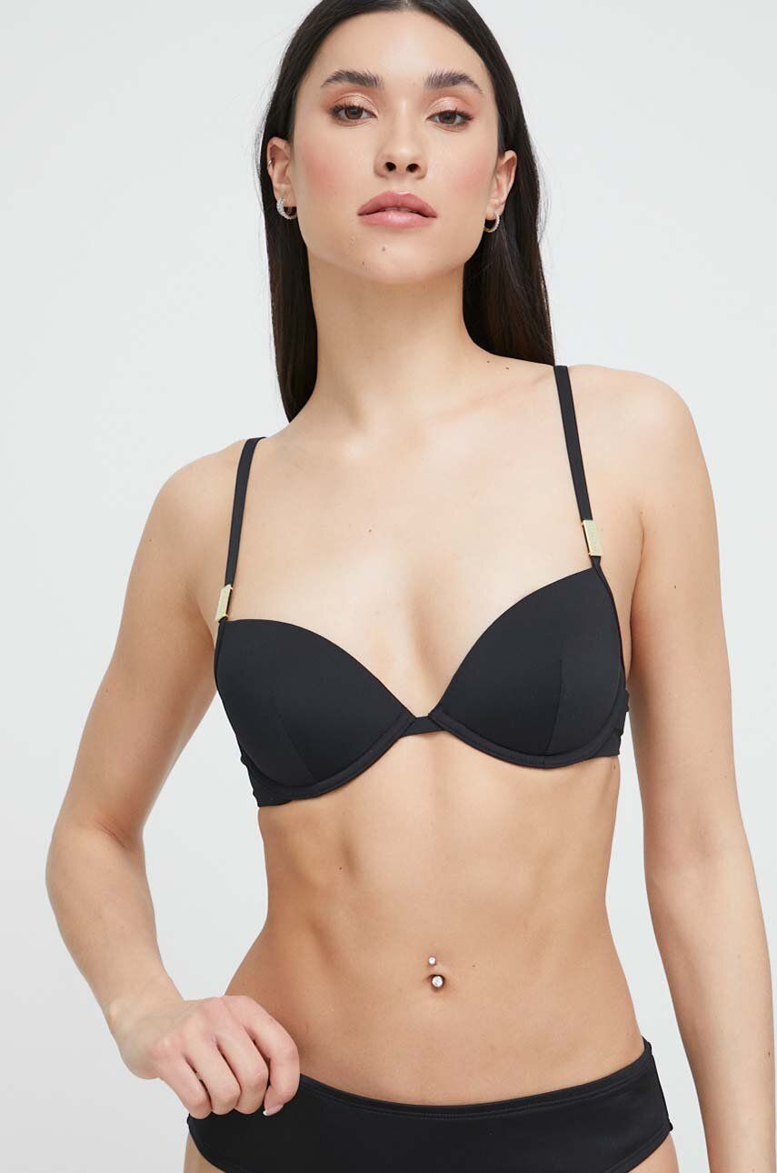 E-shop Plavková podprsenka Calvin Klein Underwear černá barva