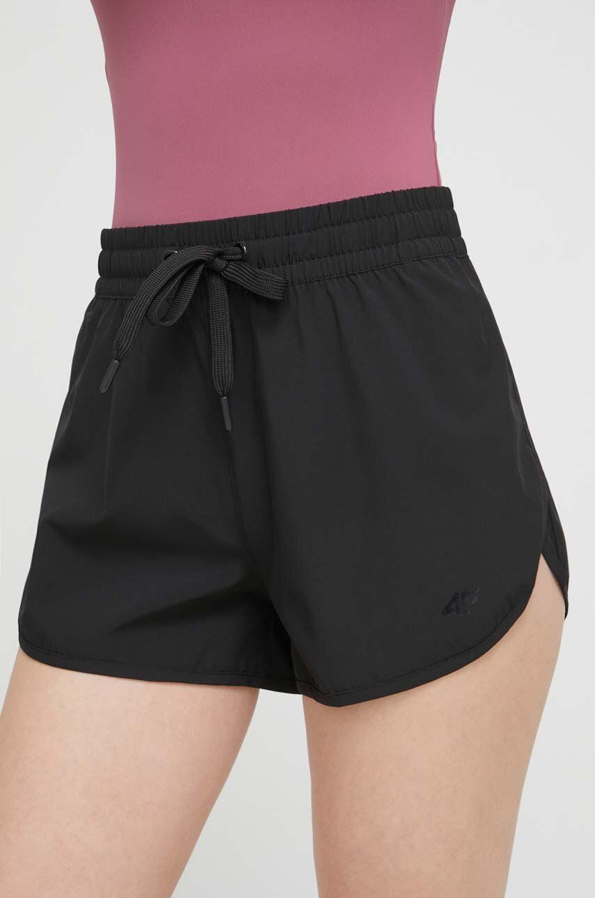 4F pantaloni scurti de baie culoarea negru