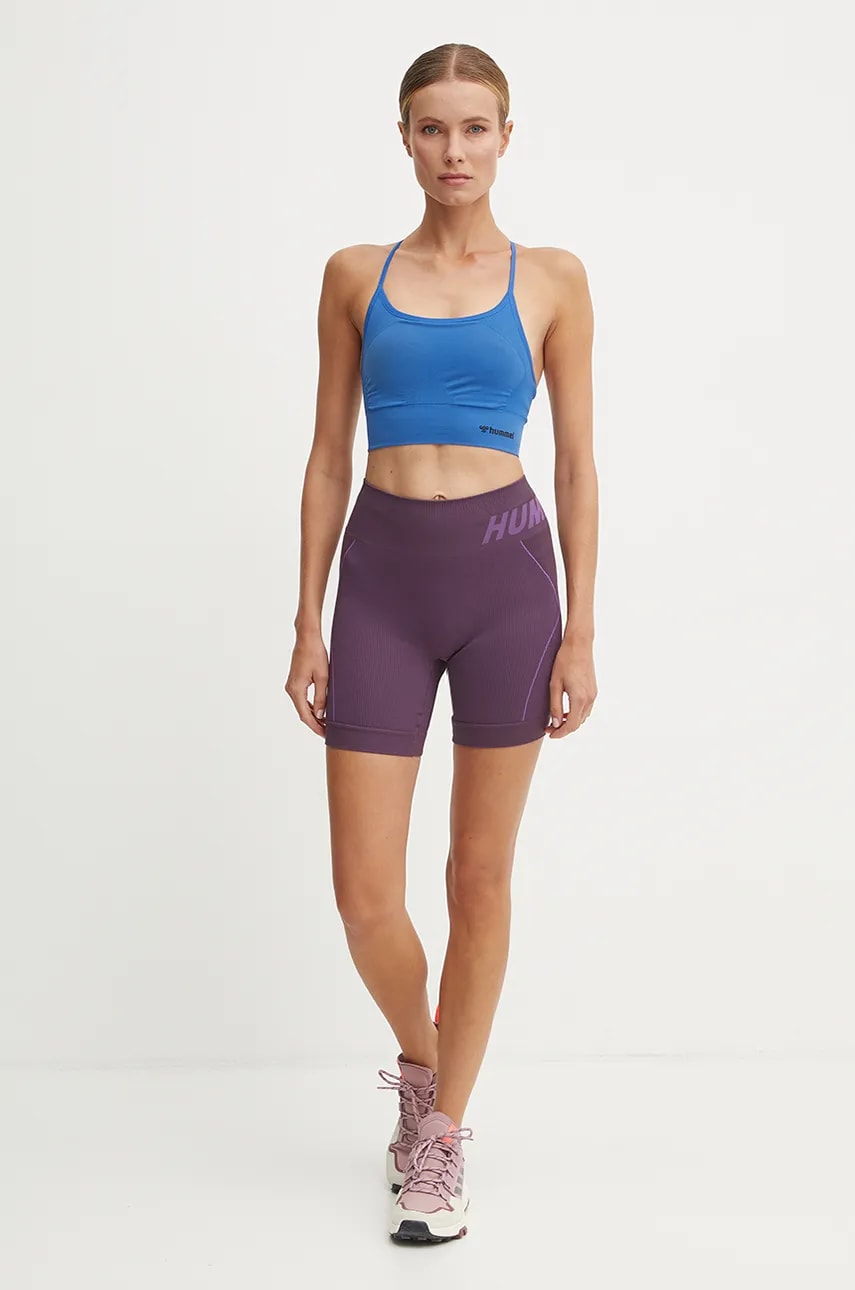 Спортивный бюстгальтер Hummel Tiffy цвет чёрный однотонный Спортивный бюстгальтер Hummel Tiffy цвет чёрный однотонный