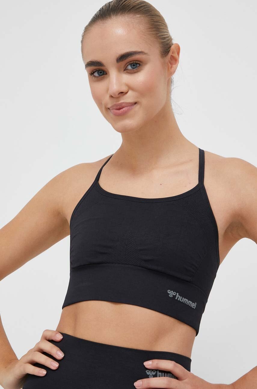 Hummel sutien sport Tiffy culoarea negru, neted