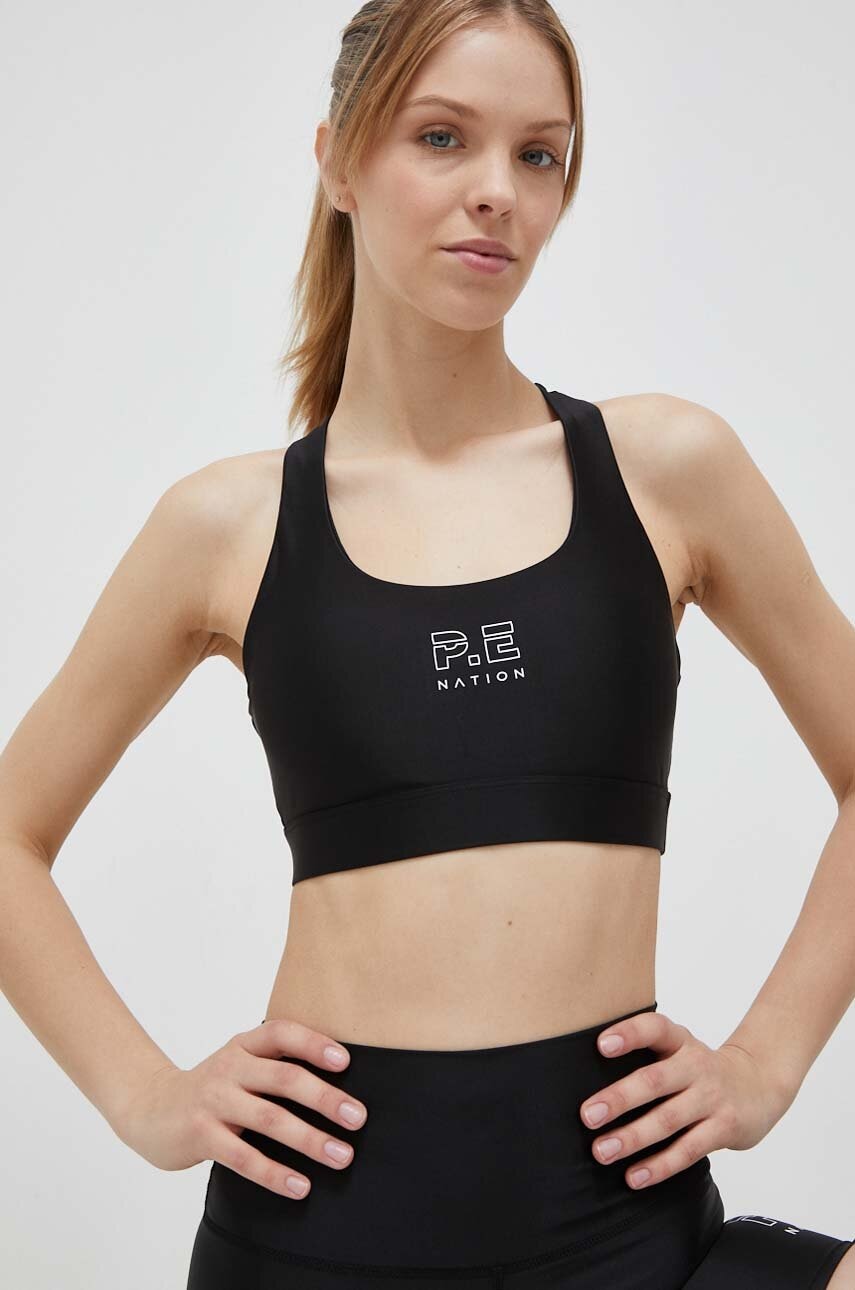 P.e Nation Sutien Sport Long Range Culoarea Negru