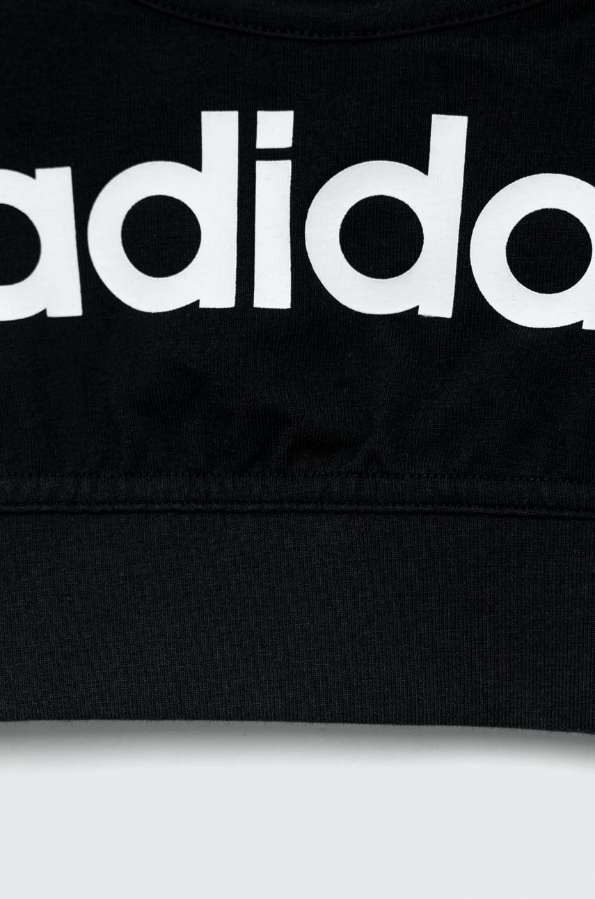 Adidas Sutien Sport Fete G LIN CR Culoarea Negru