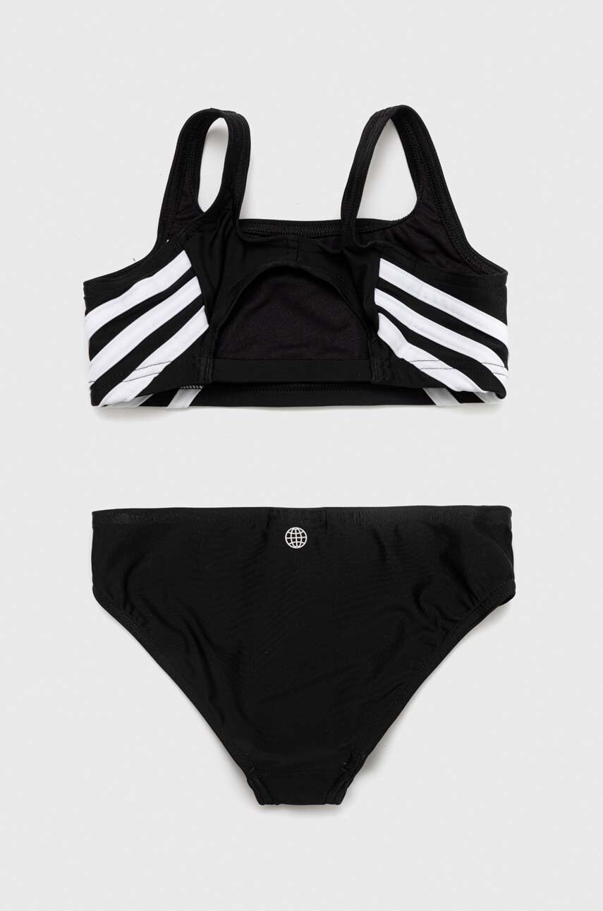 Детский раздельный купальник adidas Performance 3S цвет чёрный в Сумах Детский раздельный купальник adidas Performance 3S цвет чёрный в Сумах