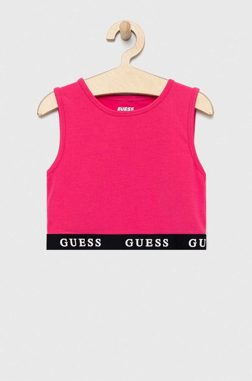 

Детский топ Guess цвет розовый