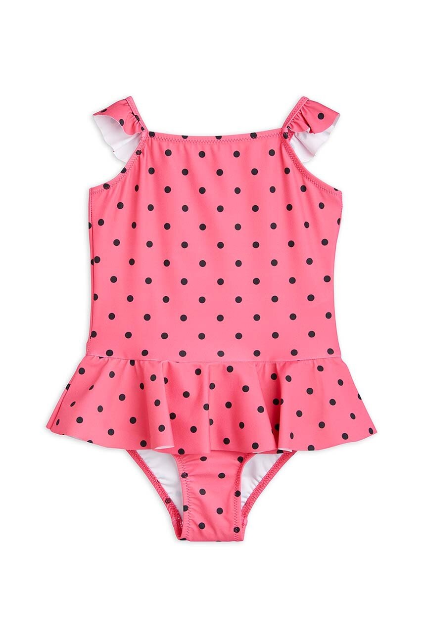 Mini Rodini costum de baie dintr-o bucată pentru copii culoarea roz