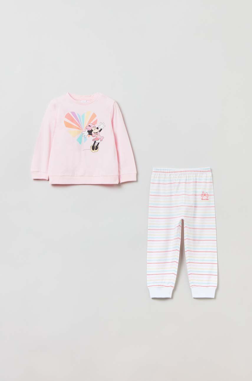 Dětské pyžamo OVS růžová barva, s potiskem