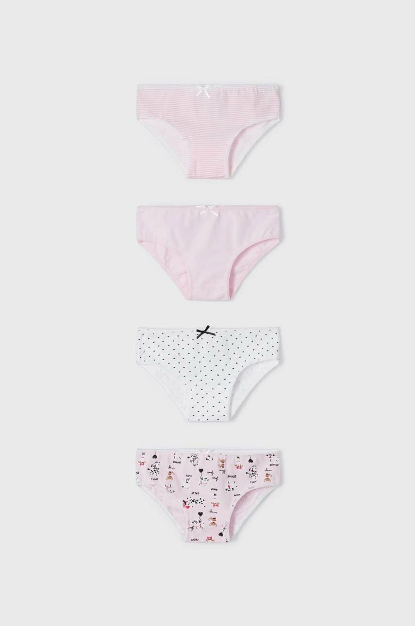 Детские трусы Mayoral (4 шт.) цвет розовый Детские трусы Mayoral (4 шт.) цвет розовый