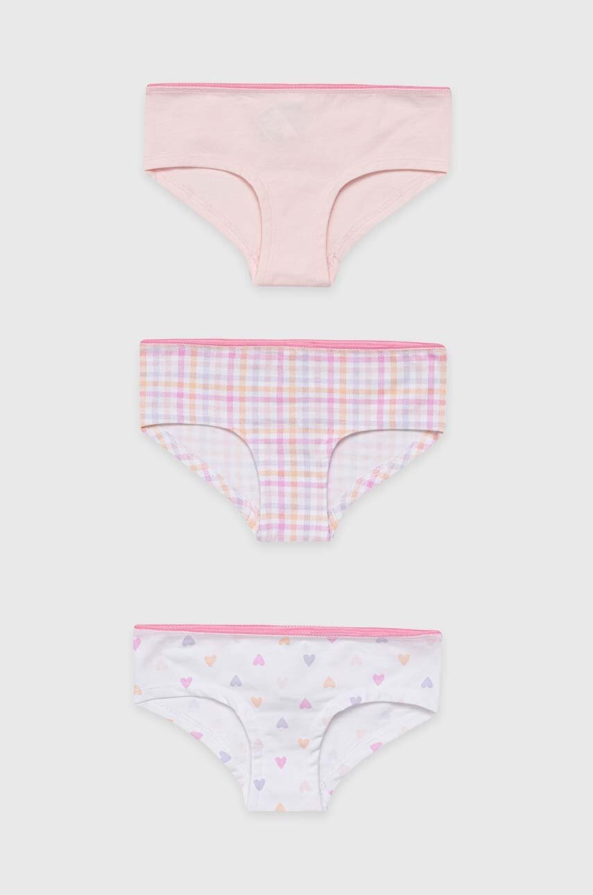 

Детские трусы United Colors of Benetton 3 шт цвет розовый