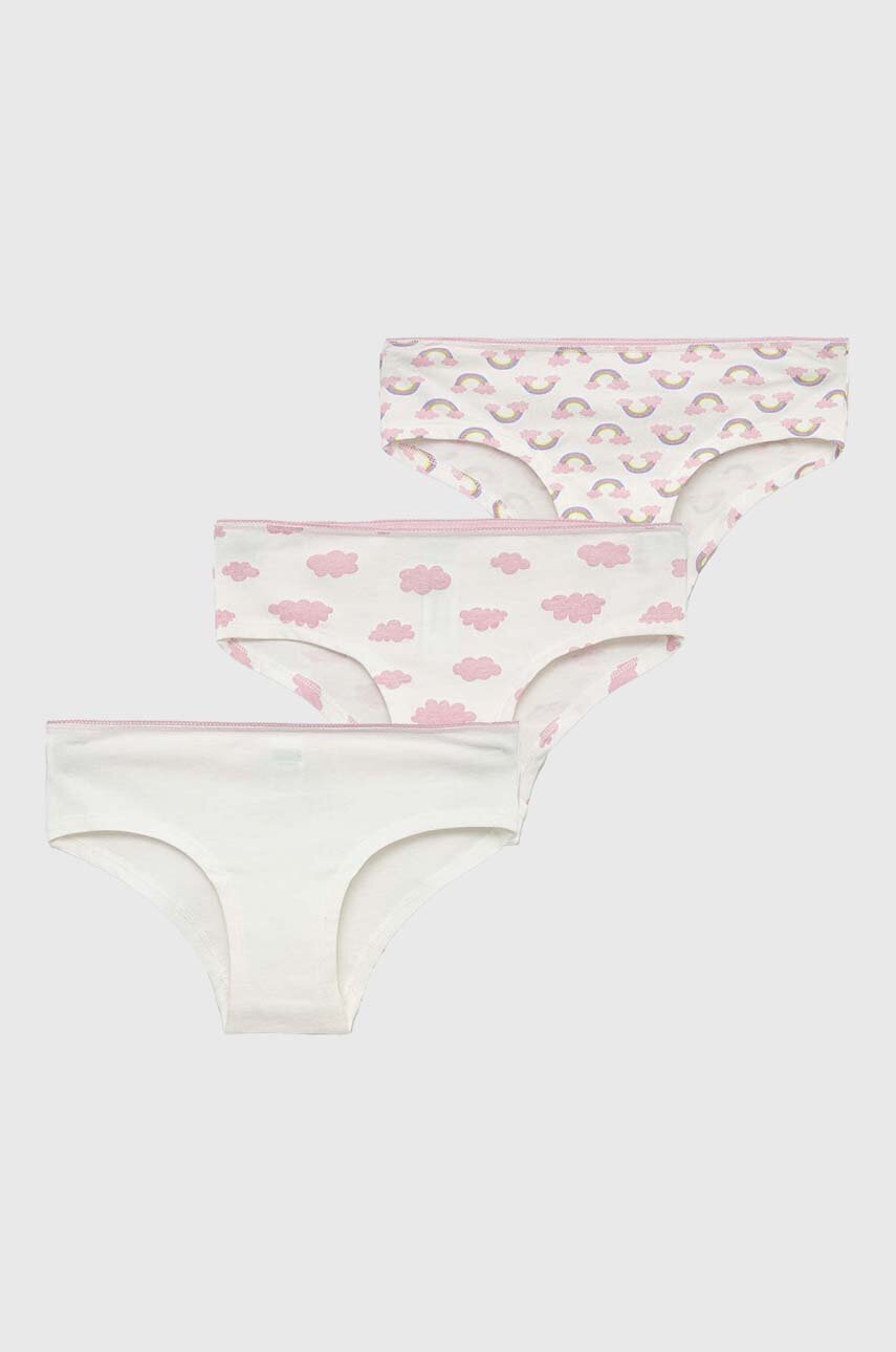 

Дитячі труси United Colors of Benetton 3-pack колір фіолетовий