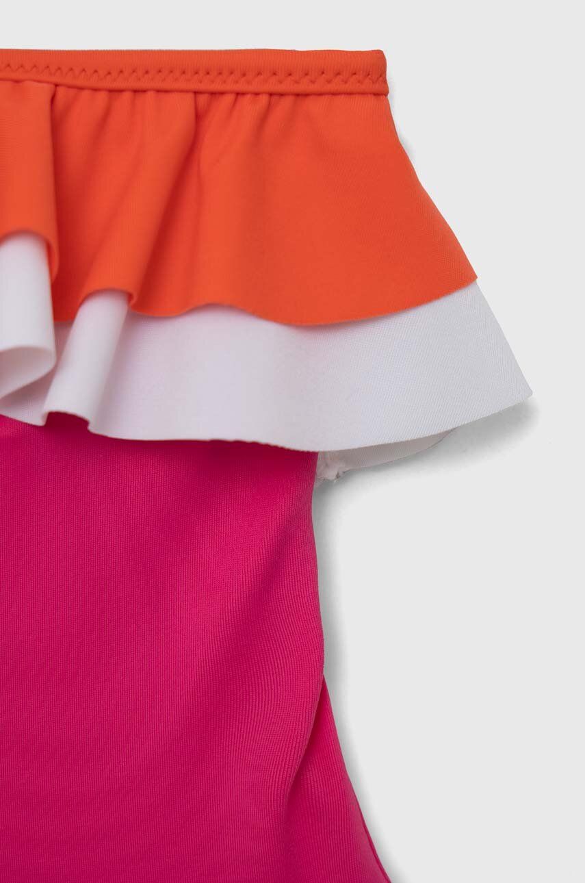 United Colors Of Benetton Costum De Baie Dintr-o Bucată Pentru Copii Culoarea Roz