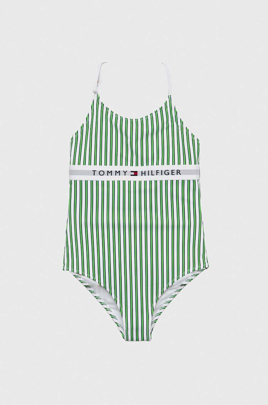 

Детский слитный купальник Tommy Hilfiger цвет зелёный